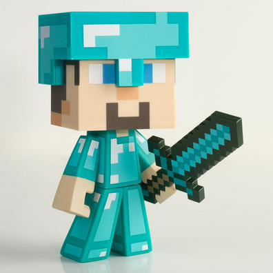 Muñeco Minecraft Steve Diamante