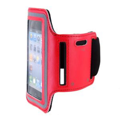 Braçalete esportivo Coiro para iPhone 4G/4S (Vermelho)