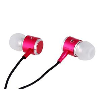 Auriculares Professional Stereo Earbud Earphones (Rojo)