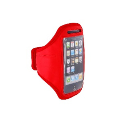 Braçalete esportivo para iPhone 4G/4S (Vermelho)