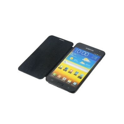 Funda de couro ultrafina para Samsung Galaxy Note i9220 Negra