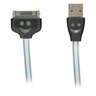 Cable de recarga Smiling Face para iPhone 3G/3Gs/4/4S Negro   