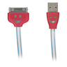 Cable de recarga Smiling Face para iPhone 3G/3Gs/4/4S Rojo   