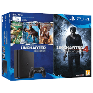 Sony PlayStation 4 Pro 1TB + The Last of Us + Uncharted Collection + Uncharted  4 + O Legado Perdido