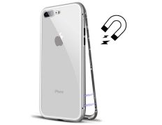 Magnetic Case with Tempered Glass iPhone 7/8 Plus Prata