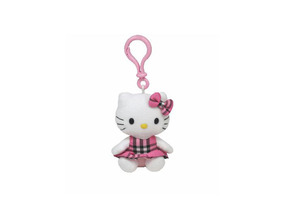 Peluche Hello Kitty Rosa 13cm con mosquetón