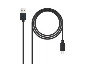 Comprar Cabo USB 2.0 3A Preto 3M Tipo USB-C/M-A/M NANOCABLE Cabo USB 2.0 3A Preto 3M Tipo USB-C/M-A/M NANOCABLE