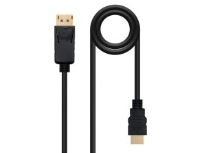 Comprar CONVERSOR DISPLAYPORT A HDMI NEGRO 0.5 M NANOCABLE CONVERSOR DISPLAYPORT A HDMI NEGRO 0.5 M NANOCABLE