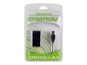 3600 mAh Rechargeable Battery for Xbox 360 Black
