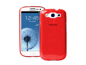 Carcaça Crystal Case Fluo Vermelha para Samsung Galaxy SIII