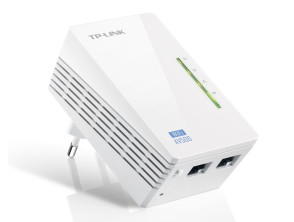 Comprar Adaptador Ethernet Powerline TP-LINK 300Mbps - Conexão Segura Adaptador Ethernet Powerline TP-LINK 300Mbps - Conexão Segura