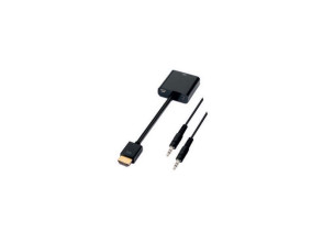 Comprar Conversor HDMI a VGA + Audio 10 cm Preto - Nanocable Conversor HDMI a VGA + Audio 10 cm Preto - Nanocable