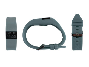 PULSERA SMART GRIS + PULSOMETRO BILLOW
