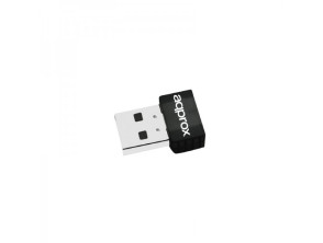 Adaptador USB WIFI Approx 600MB Nano Chip Realtek RTL8192EU Tamanho Mini