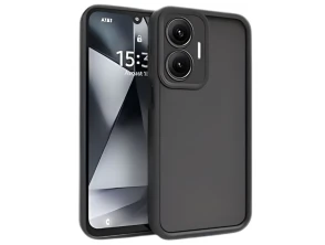 Capa Xiaomi Pouco F7 Square Liquid Premium Preto - Proteção Elegante e Resistente