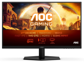 Comprar Monitor AOC 27G42E IPS FHD 27" 180Hz VESA 100x100 Negro HDMI DP 0.5MS - Preto Monitor AOC 27G42E IPS FHD 27" 180Hz VESA 100x100 Negro HDMI DP 0.5MS - Preto