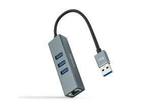 Comprar TITLE: Nanocable Conversor USB 3.0 a Ethernet Gigabit + 3xUSB 3.0 15cm Gris TITLE: Nanocable Conversor USB 3.0 a Ethernet Gigabit + 3xUSB 3.0 15cm Gris