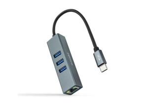 Comprar CONVERSOR USB-C A ETHERNET GIGABIT + 3xUSB 3.0 15cm GRIS NANOCABLE CONVERSOR USB-C A ETHERNET GIGABIT + 3xUSB 3.0 15cm GRIS NANOCABLE