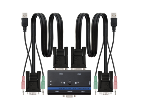 Comprar CONMUTADOR KVM USB VGA 1U-2PC + CABLE NANOCABLE CONMUTADOR KVM USB VGA 1U-2PC + CABLE NANOCABLE