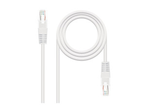 CABLE DE RED LATIGUILLO RJ45 CAT.5E UTP AW24 5 M BLANCO NANOCABLE