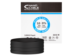 Comprar Bobina de Cabo de Rede RJ45 Cat5e UTP Rígido Awg24 Im permeável Nanocable 305 m Bobina de Cabo de Rede RJ45 Cat5e UTP Rígido Awg24 Im permeável Nanocable 305 m