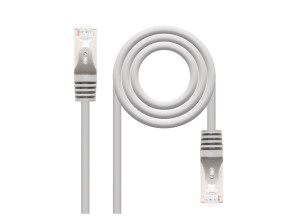 Cabo de Rede NANOCABLE Cat.5e FTP AWG24 2M Gris RJ45