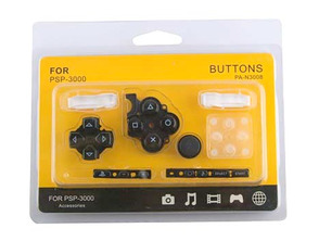 Substituição buttons, bus and rubbers (d-pad+buttons) PSP3000