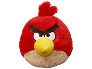 Angry Birds - Boneco de pelúcia cor Vermelha 12 cm com som