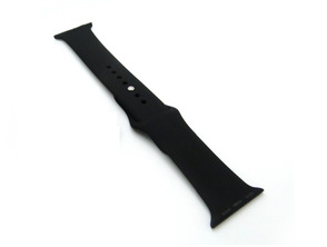 Correia de silicona Apple Watch 42 mm Negro