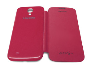 Funda tipo libro para Samsung Galaxy S4 Vermelho
