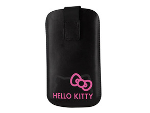 Funda Hello Kitty Negra Pull-Up iPhone 3G/3GS/4/4S