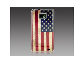 American Flag Design PC Protective Case for Samsung I9100