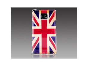 UK Flag Design PC Protective Case for Samsung I9100