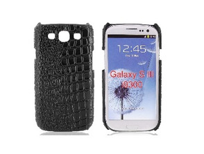 Carcaça Samsung Galaxy S III i9300 (Crocodile Skin Black)
