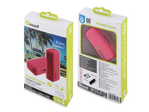 Bateria Externa Recargable 2600 mAh Muvit