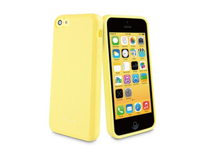 Funda minigel Muvit iPhone 5C Amarelo