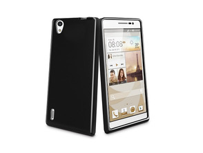 Funda Minigel Negra Fumaça Huawei Ascend P7 Muvit