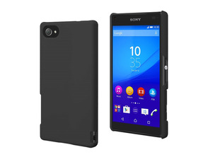 Carcasa Negra tacto borracha Sony Xperia Z5 Compact