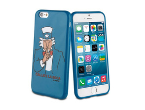 Funda Shhh Azul Cállate la boca iPhone 6