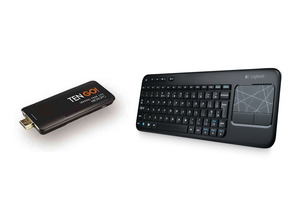 Ten-Go! Micro PC DC8 + Teclado Logitech Wireless K400