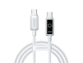 Comprar Joyroom Cabo Branco 1,2 m USB‐C a USB-C Intelligent Power‐Off 100 W Joyroom Cabo Branco 1,2 m USB‐C a USB-C Intelligent Power‐Off 100 W