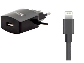 Comprar Adaptador de Corrente Lightning  +  USB 2.1 X-One - Preto Adaptador de Corrente Lightning  +  USB 2.1 X-One - Preto