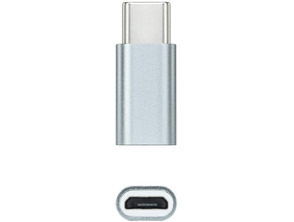 Adaptador USB-C a Micro USB Nanocable Gris