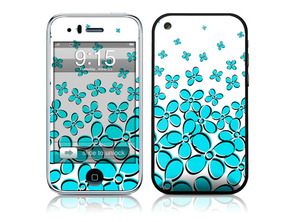 Skin Daisy Field - Teal  iPhone 3G/3Gs