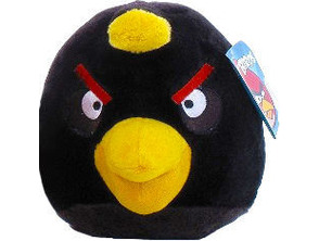 Angry Birds - Peluche Negro 15 cm
