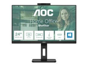 AOC Monitor 24P3CW 23.8 FullHD IPS com Webcam em Preto