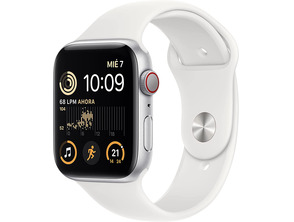 Apple Watch SE 2ª Gen GPS/Cell 44mm Aluminio Plata / Correa Blanca
