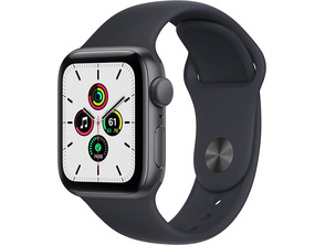 Apple Watch SE 2021 GPS 40 mm Caja de Aluminio Gris despor/ Correa Deportiva Negro Medianoche