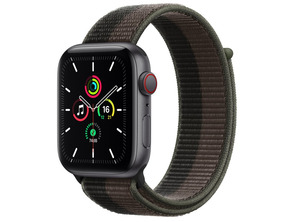 Apple Watch SE 2021 GPS/Cellular 44 mm Aluminio / Gris Tubo Correa Loop Deportiva Tornado Gris