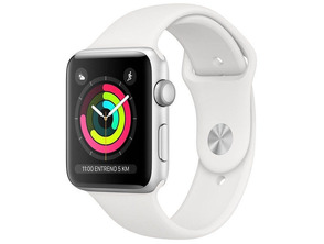 Apple Watch Series 3 42mm GPS Plata con correa deportiva blanca MTF22QL/A